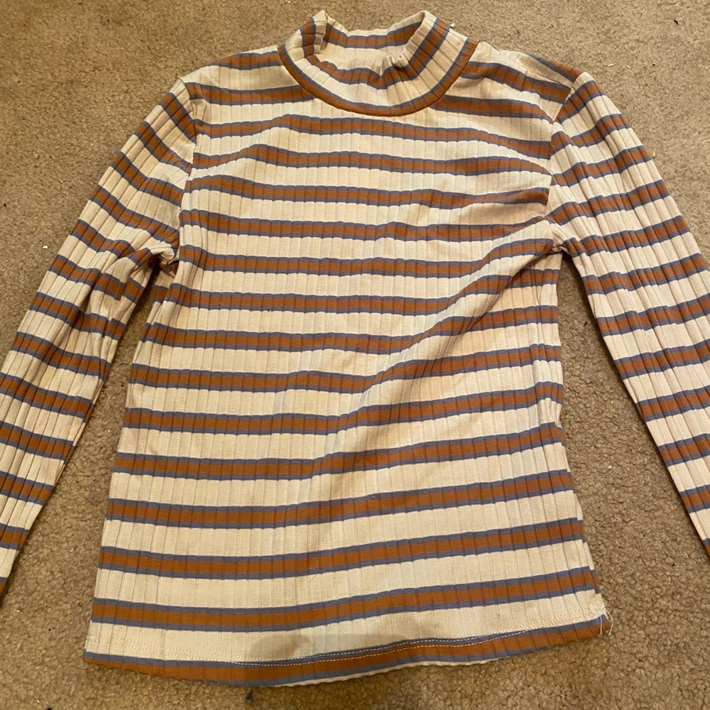 hippie rose striped long sleeve tee